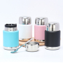 2L Stainless Steel Tiffin Bento Lunch Jar Hot Food Double Wall Insulated Vacuum Flask with Spoon Food Container