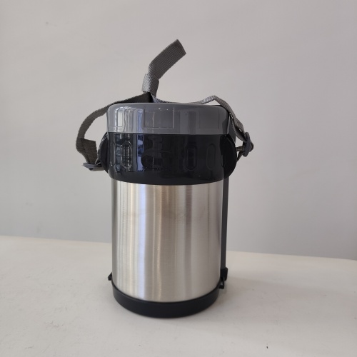 2L Stainless Steel Tiffin Bento Lunch Jar Hot Food Double Wall Insulated Vacuum Flask with Spoon Food Container