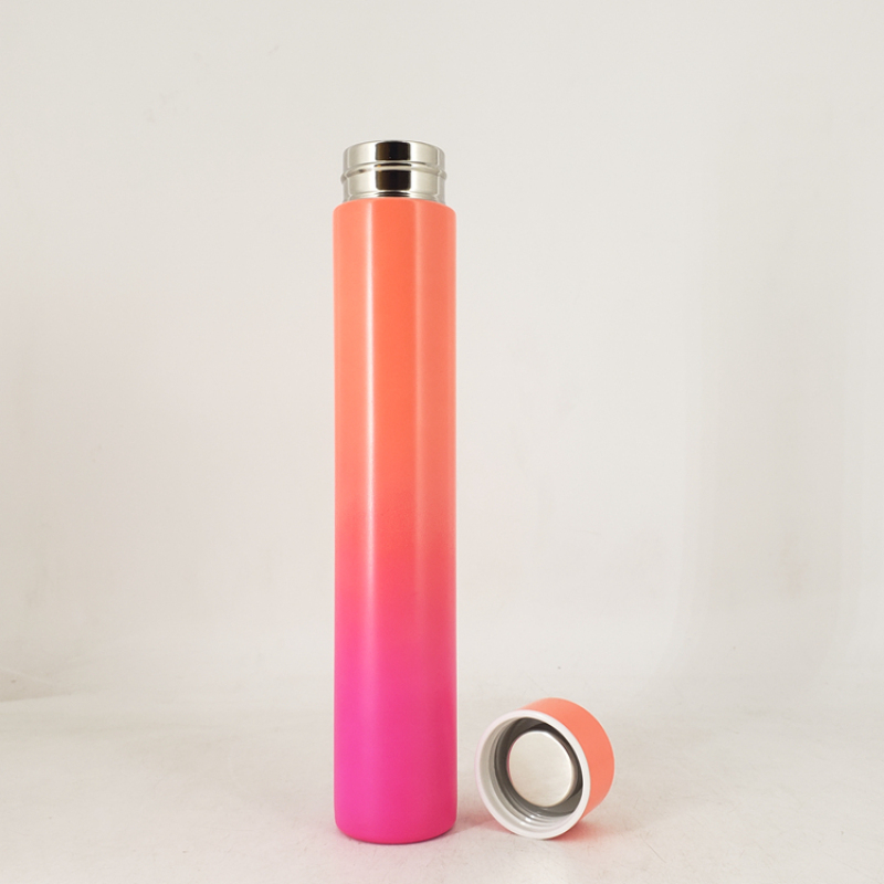 New Fashion Style Skinny Mini Slim Portable Leak Proof  Stainless Steel Vacuum Water Bottle