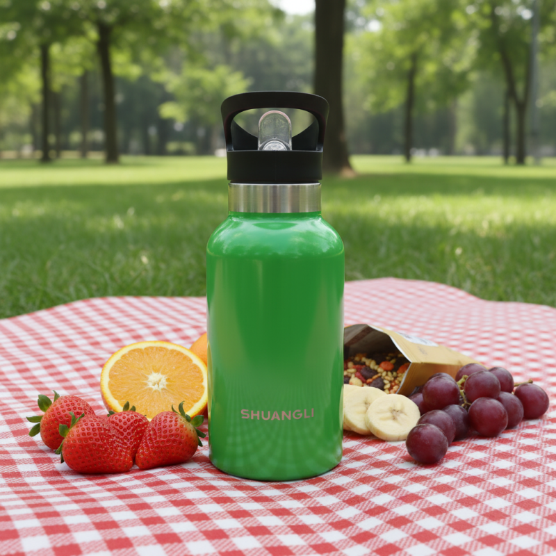 Wholesale Reusable Stainless Steel Double Wall Vacuum Insulated Leak-Proof Water Bottle Tumbler Built-In for 6-12 Hours Thermal