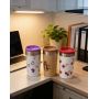 300ml or 240ml Double-Layer Stainless Steel Coffee Mug Cute  Pattern Leak-Proof Portable Travel Cup for Daily Office Outdoor Use