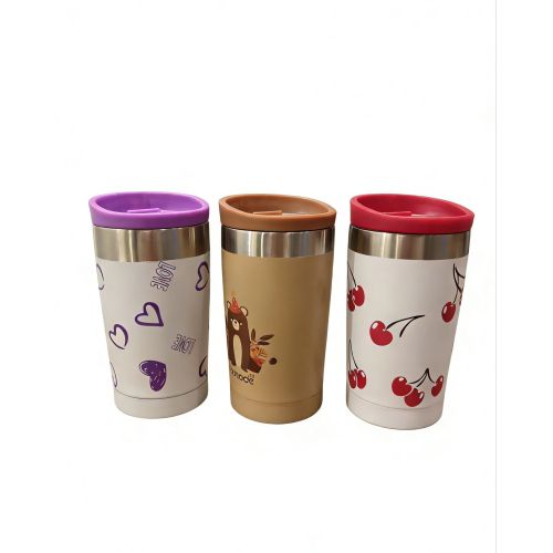 300ml or 240ml Double-Layer Stainless Steel Coffee Mug Cute Pattern Leak-Proof Portable Travel Cup for Daily Office Outdoor Use 300ml or 240ml Double-Layer Stainless Steel Coffee Mug Cute Pattern Leak-Proof Portable Travel Cup for Daily Office Outdoor Use