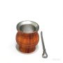 Maßgefertigtes Großhandels-Set aus doppelwandigem Edelstahl 304 für Yerba Mate, Bombilla-Strohhalm, argentinischer Mate-Becher, traditioneller Tee aus der Kalebasse, Camping