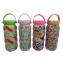新商品 600ml かわいいポータブルアウトドア用曲線形状広口簡単お手入れステンレス製断熱カップウォーターボトル