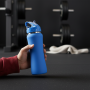 304 Stainless Steel Vacuum Flasks  350/750/1000ml Insulated Water Bottle with Elegant Curve, Rotating Straw Lid,