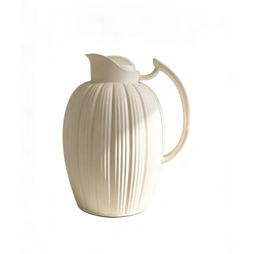 Pumpkin Shaped Thermal Coffee Carafe Large Capacity Insulated Pitcher With Curved Handle Perfect for Tea Coffee and Daily Use