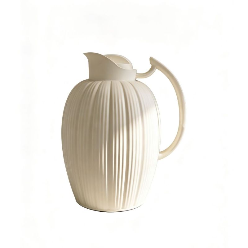 Pumpkin Shaped Thermal Coffee Carafe Large Capacity Insulated Pitcher With Curved Handle Perfect for Tea Coffee and Daily Use