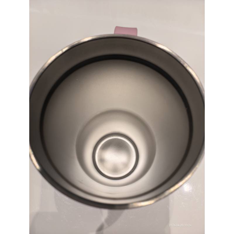 Stainless Steel Insulated Tumbler with Handle and Clear Lid Leakproof Double Wall Vacuum Travel Mug for Hot and Cold Beverages