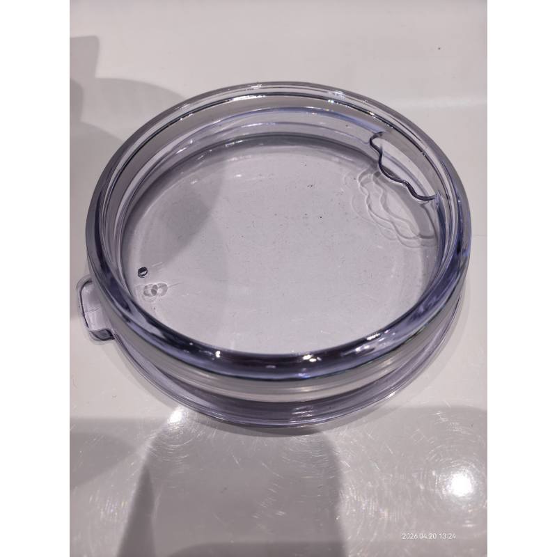 Stainless Steel Insulated Tumbler with Handle and Clear Lid Leakproof Double Wall Vacuum Travel Mug for Hot and Cold Beverages