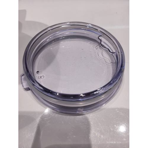 Stainless Steel Insulated Tumbler with Handle and Clear Lid Leakproof Double Wall Vacuum Travel Mug for Hot and Cold Beverages