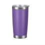 20oz Stainless Steel Double Wall Insulated Sublimation Blank Tumbler Mugs with Slide Lid and Straw