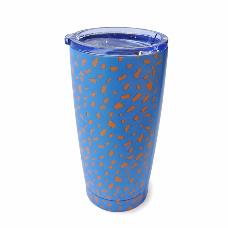 20oz Stainless Steel Double Wall Insulated Sublimation Blank Tumbler Mugs with Slide Lid and Straw