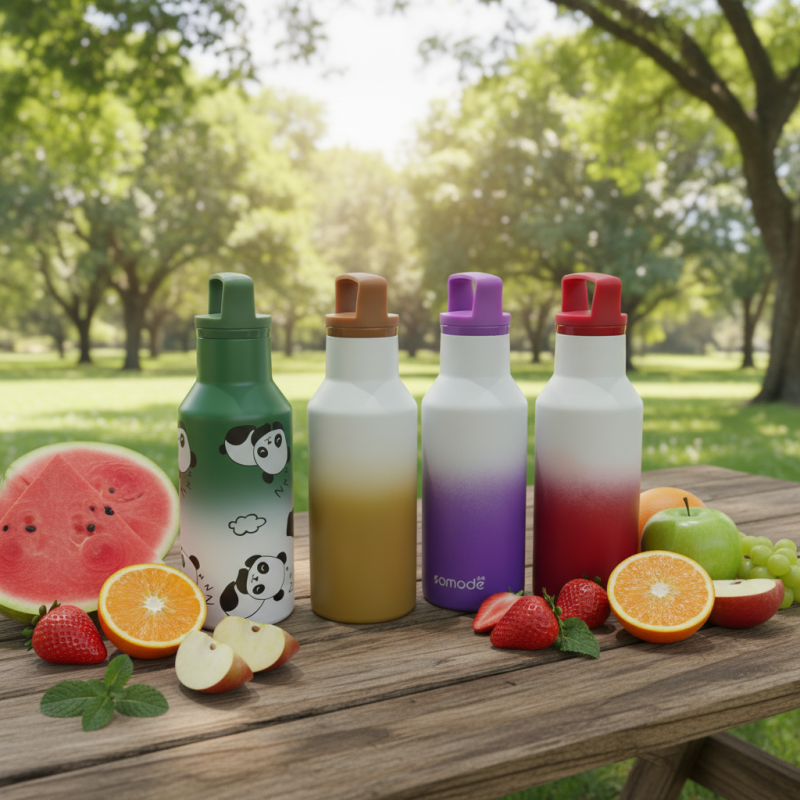 High Quality 304 Stainless Steel 350ML Sports Water Bottle Portable Double Wall Vacuum Flask Leak-proof 6-12 Hours Tumbler