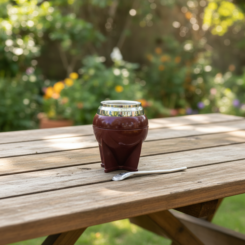 Maßgefertigtes Großhandels-Set klassischer argentinischer Yerba-Mate-Becher, doppelwandig, vakuumisoliert, Edelstahl, leicht, Camping-Set Bombillas