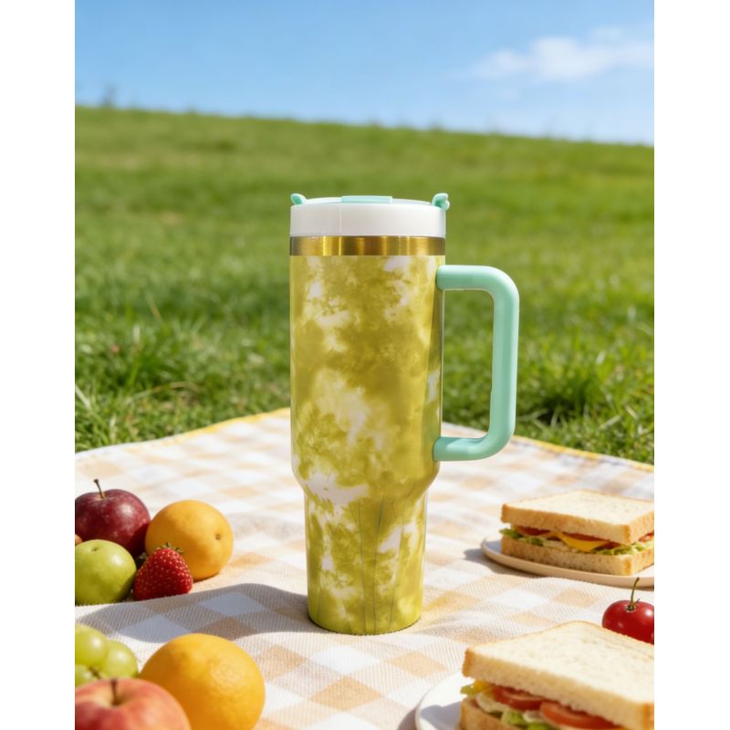 Insulated 30oz 40oz Tumbler with Handle and Straw Lid 100% Leak-Proof Cup holder Friendly Travel Mug Gifts for All