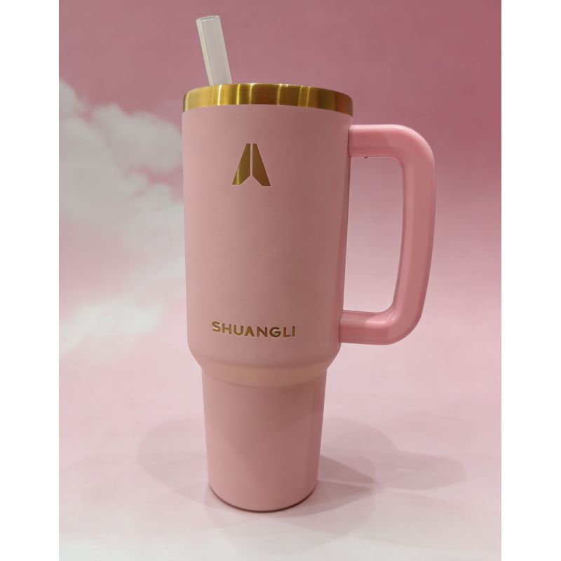 Insulated 30oz 40oz Tumbler with Handle and Straw Lid 100% Leak-Proof Cup holder Friendly Travel Mug Gifts for All