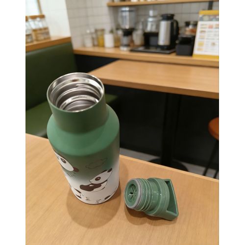 Leakproof Insulated Sports Water Bottle Stainless Steel Gym Flask with Handle for Running Hiking Camping