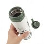 New Style Stainless Steel Cute Panda Design Vacuum Flask | Eco-Friendly Travel Thermos Leak-Proof Hand Grip | 500ml 12h Heat