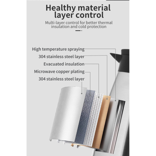 Wholesale 500ml 750ml 1000ml 1200ml 1400ml Double Wall Stainless Steel Vacuum Thermal Coffee Pot Thermos Tea Coffee Pot