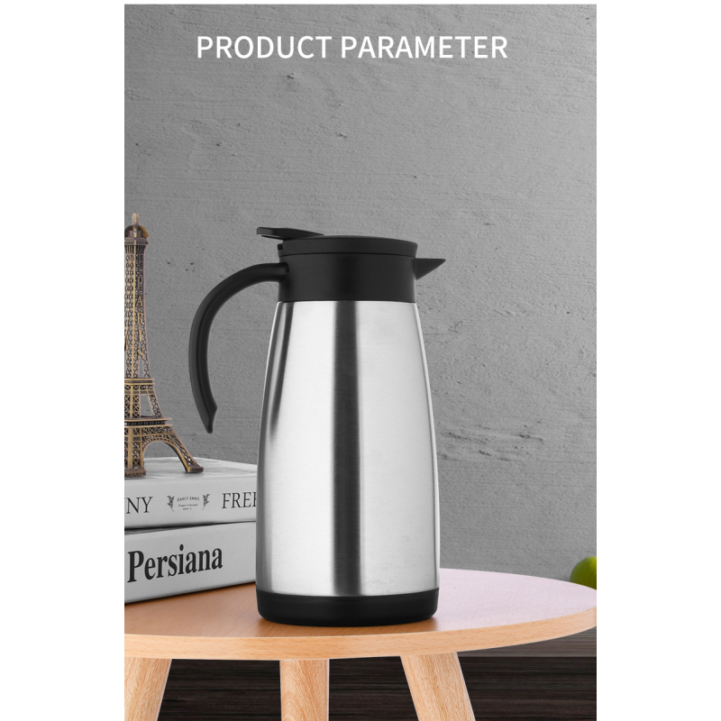 Wholesale 500ml 750ml 1000ml 1200ml 1400ml Double Wall Stainless Steel Vacuum Thermal Coffee Pot Thermos Tea Coffee Pot
