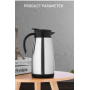 Wholesale 500ml 750ml 1000ml 1200ml 1400ml Double Wall Stainless Steel Vacuum Thermal Coffee Pot Thermos Tea Coffee Pot