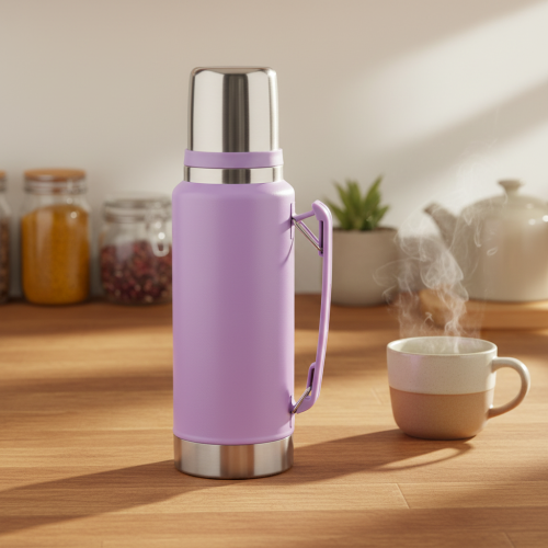 Large Capacity Insulated Stainless Steel Outdoor Camping Travel Thermos Vacuum Flasks With Cup