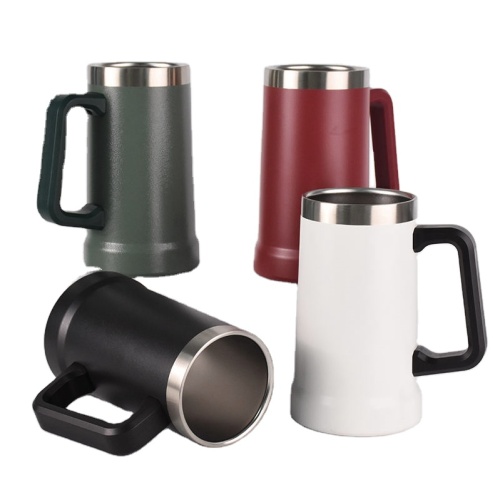 Manufacturer Tumbler 710ml Travel Beer Mug Wine Tumbler Cups Stainless Steel Insulated Coffee Mug with Handle Manufacturer Tumbler 710ml Travel Beer Mug Wine Tumbler Cups Stainless Steel Insulated Coffee Mug with Handle
