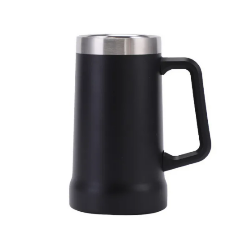 Manufacturer Tumbler 710ml Travel Beer Mug Wine Tumbler Cups Stainless Steel Insulated Coffee Mug with Handle