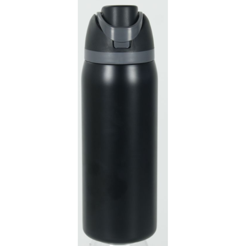 Thermos a doppia parete in acciaio inox con isolamento sottovuoto, a prova di perdite, con logo moderno inciso, 12-24 ore di utilizzo, senza BPA, ideale per l'uso esterno.
