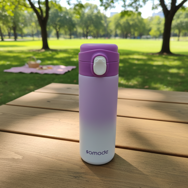 ShuangLi  Portable Outdoor 304 Stainless Steel Tumbler Insulated Student Tea Cup with Handle for Students and Gift Purpose