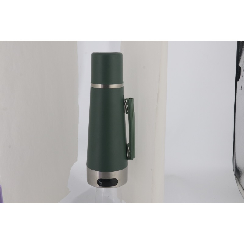 2026  SHUANGLI New Arrival Hot-selling Wholesale Electrical Heated 1200ml Double Wall Stainless Steel Thermos