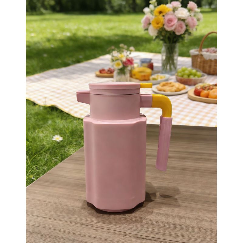 Stylish Multi-Color Insulated Carafe with Durable Glass Inner Liner and Easy-Pour Spout for Coffee Tea and Water