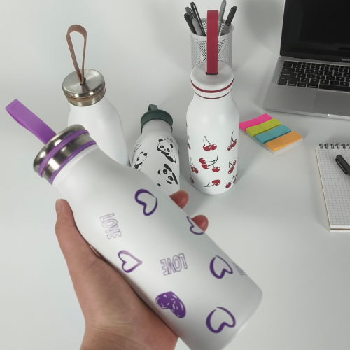 300MLBPA-Free Double Wall Stainless Steel Milk Thermos Cup 12-Hour Leak-proof Insulated Teacup OEM Model