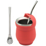 Tazza da tè Yerba Mate in acciaio inox con bombilla, nuovo stile argentino, in offerta speciale.