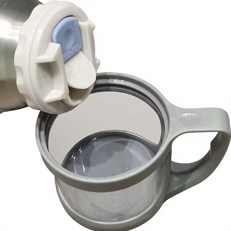 2026 Stainless Steel Vacuum Insulated Thermos Bottle Plastic Lid Handgrip BPA Free Leak-Proof Double Wall Thermal Insulation