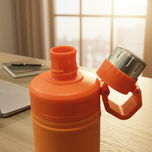 Customized Logo 530/750ml 304 Stainless Steel Double Wall Vacuum Insulated Travel Cup Handle 12-24 Hours Thermal Insulation