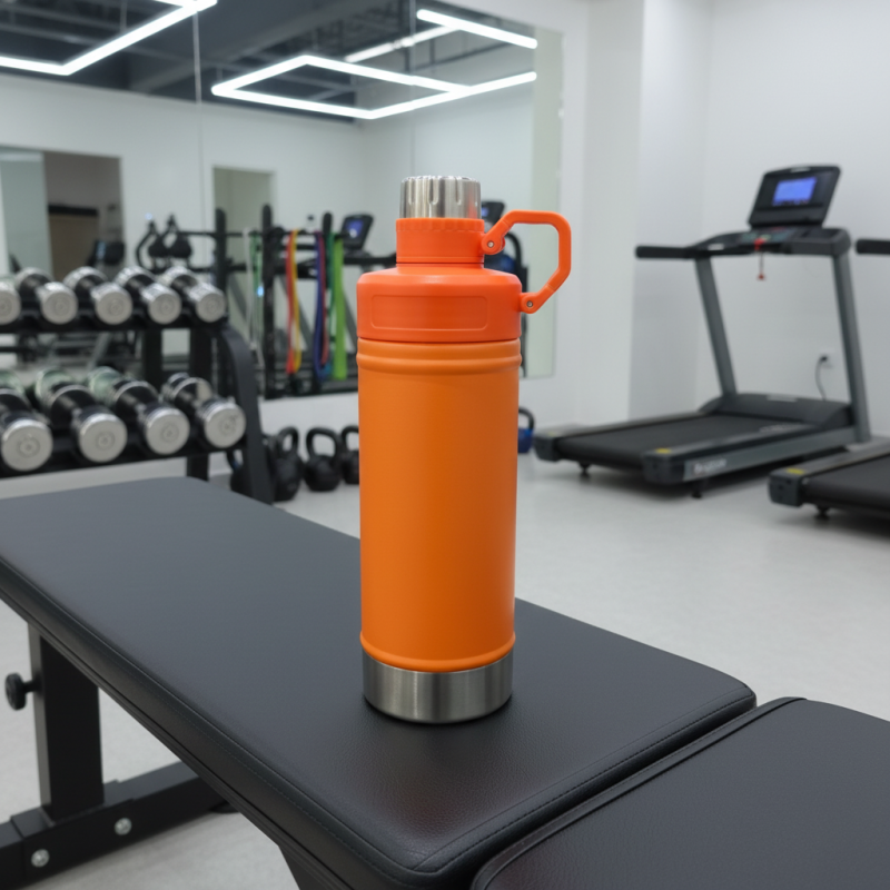 Customized Logo 530/750ml 304 Stainless Steel Double Wall Vacuum Insulated Travel Cup Handle 12-24 Hours Thermal Insulation