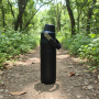 Termo clásico de acero inoxidable con aislamiento al vacío, a prueba de fugas, libre de BPA, con agarre ergonómico desmontable, ideal para acampar.