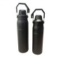 Termo clásico de acero inoxidable con aislamiento al vacío, a prueba de fugas, libre de BPA, con agarre ergonómico desmontable, ideal para acampar.