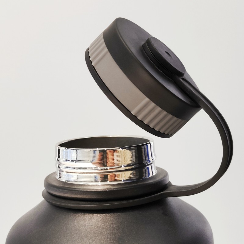 Gourde de sport/voyage à double paroi en acier inoxydable de grande capacité