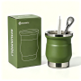 8oz  Stainless Steel Thermal Hiking Tumbler with Vacuum Insulation  Thermal Bombilla Coffee Tea Yerba Mate Cup