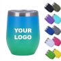 12oz Egg Shape Stainless Steel Tumbler OEM | Bluegreen