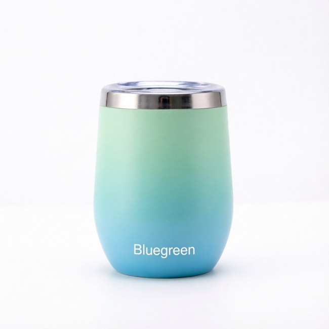 12oz Egg Shape Stainless Steel Tumbler OEM | Bluegreen 12oz Egg Shape Stainless Steel Tumbler OEM | Bluegreen