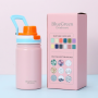 350ml Stainless Steel Kids Water Bottle with Straw Lid