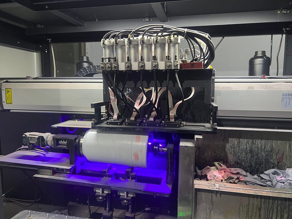 industrial rotary uv printer for high resolution bulk tumblers