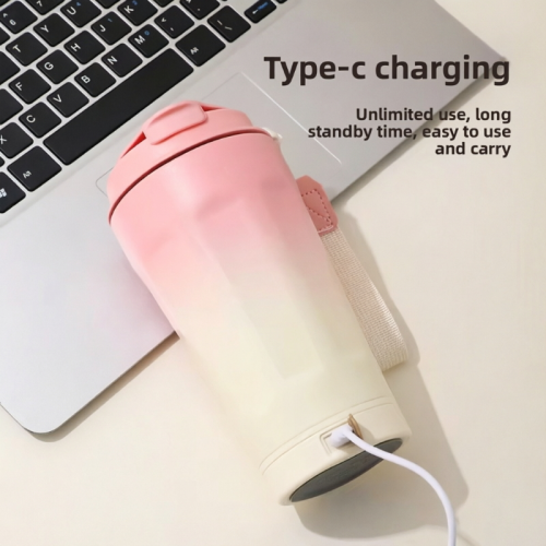 350ml Self Stirring Stainless Steel Coffee Cup with Type C