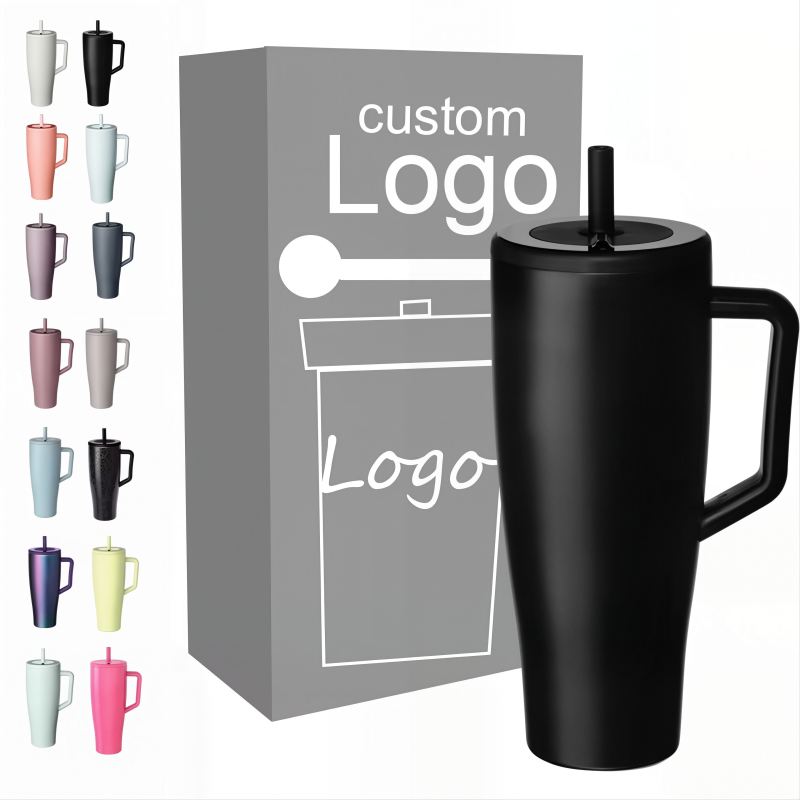 40oz Magnetic Lid 304 Stainless Steel Tumbler with Handle OEM