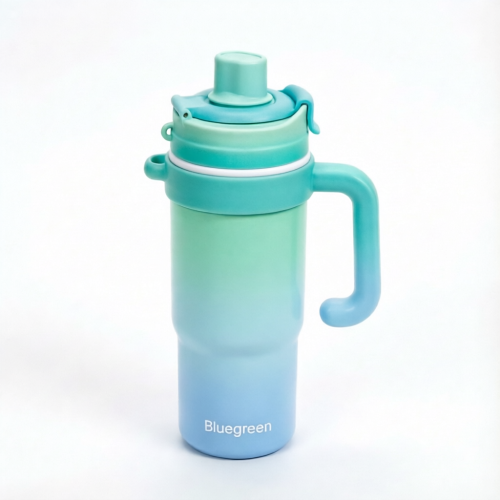 850ml Car Cup Holder Tumbler with Handle and Straw OEM