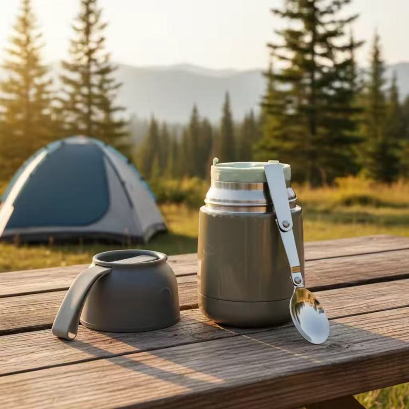 450ml Thermal Food Jar with Carry Strap & Spoon | OEM