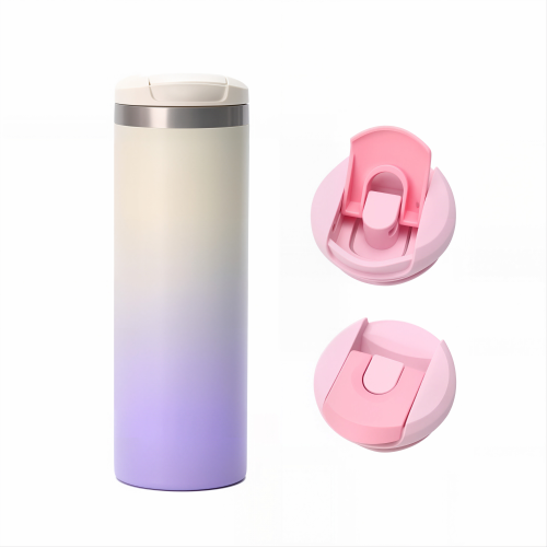 500ml Stainless Steel Coffee Cup with One-Touch Flip Lid